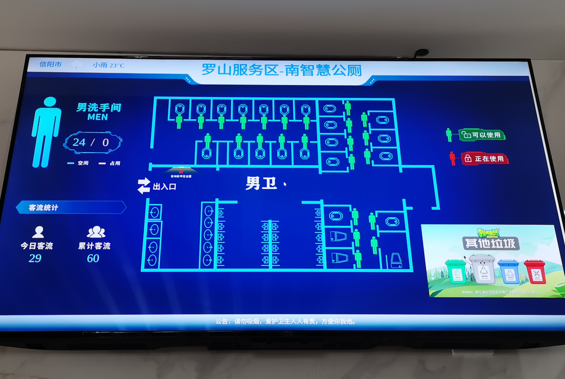 罗山服务区智慧公厕